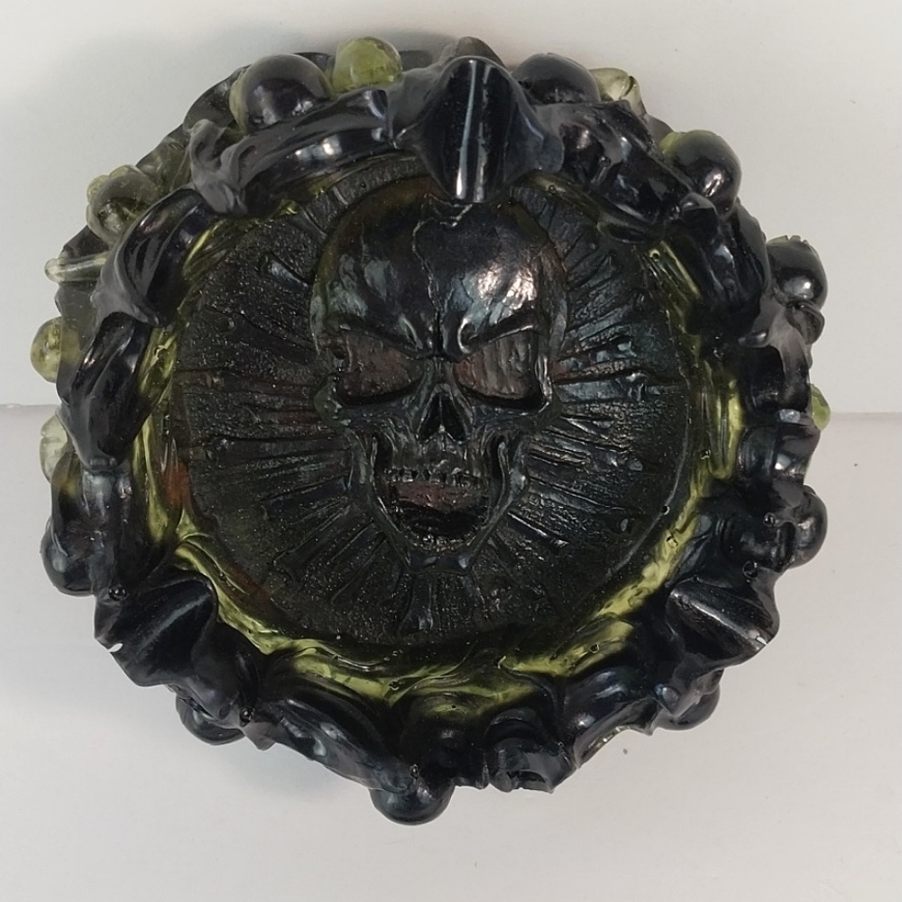 Ashtray Resin with Skull Imprint
